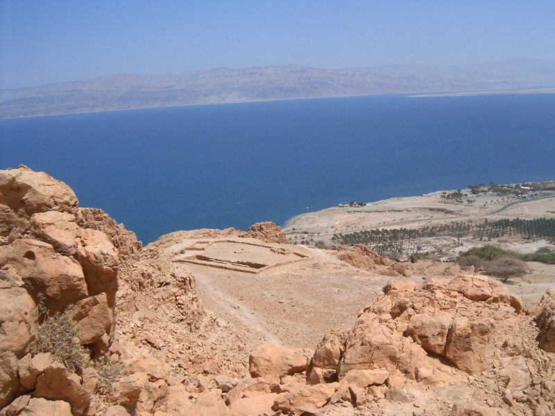 This 'MagPro Photo of the Day' shows the Dead Sea from the Wadi of David trecking grounds in Ein Gedi, Israel. You can also see an ancient Temple outline. Misop Baynun