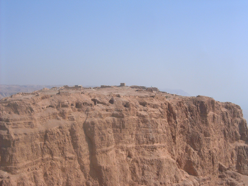 This 'MagPro Photo of the Day' shows Masada, a mountain in Israel. Hermes and I climbed the mountain next to Masada and thus were able to get this view. The mountain we slept on, as well as many of the mountains in this area, had a large plateau for its peak. Masada is the one of the very last spots where the Jewish Zealots were still living apart from Roman dominion before being overrun by them in the year 74 AD (or CE). Approximately 960 men, women and children died at Masada, yet seven survived. Misop Baynun